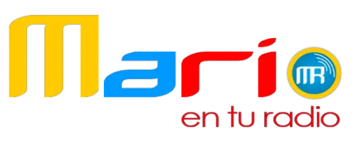 Logo de Mario en tu Radio con colores vibrantes